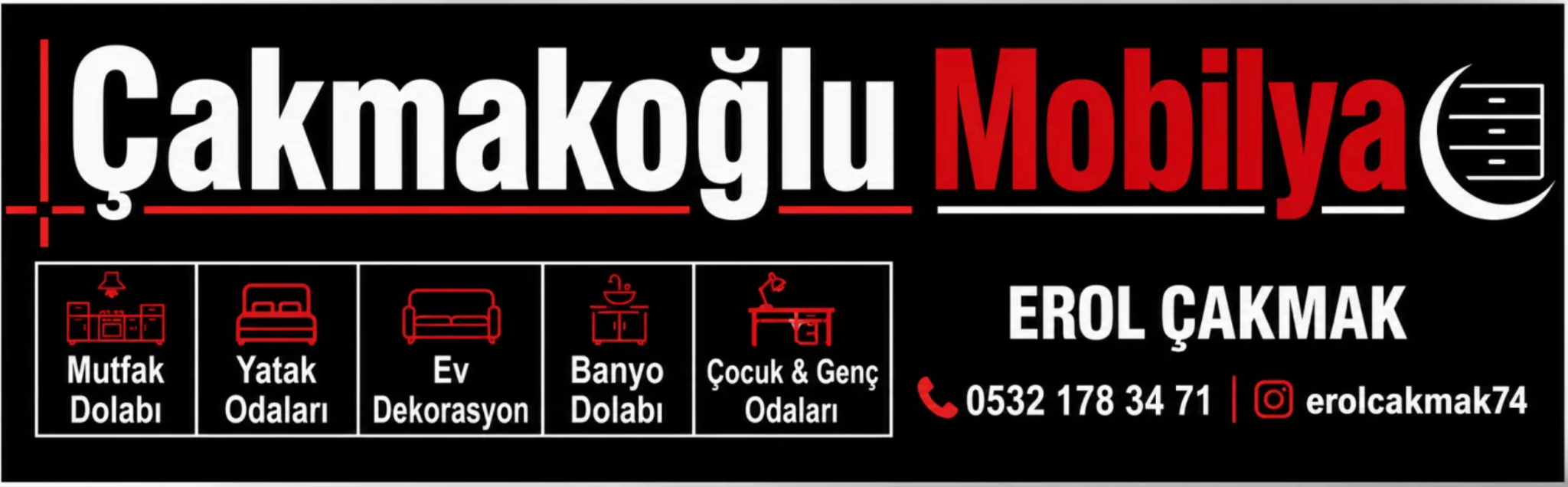 Çakmakoğlu Mobilya Banner - Modern Dekorasyon